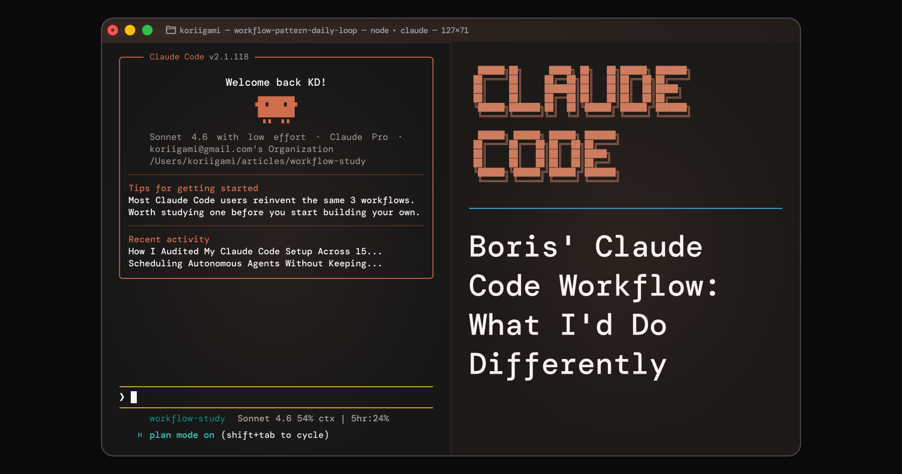 Boris Coding Setup Boris' Claude Code Workflow: What I'd Do Differently — Ketan Damle